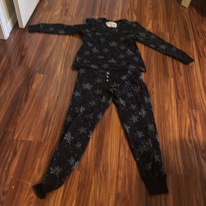 EUC cozy curious pajamas
